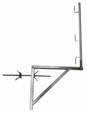 CONSOLE MURALE AVEC POTELET PLANCHE